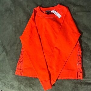 J. Crew Bright Orange Crewneck
